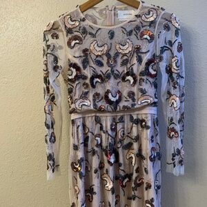 mid length anthropology dress